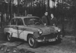 Willi Dommlick mit 407er Moskwitsch Willi Dommlick mit 407er Moskwitsch